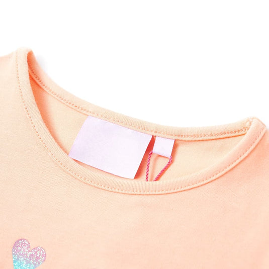 VidaXL Kindershirt 140 lichtoranje