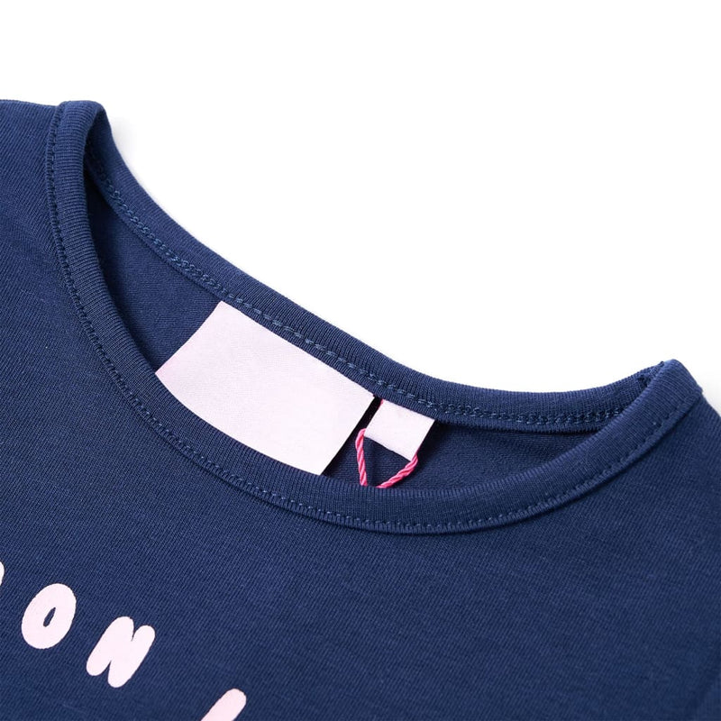 Chargez l'image dans la visionneuse de la galerie, VidaXL Kindershirt 128 marineblauw
