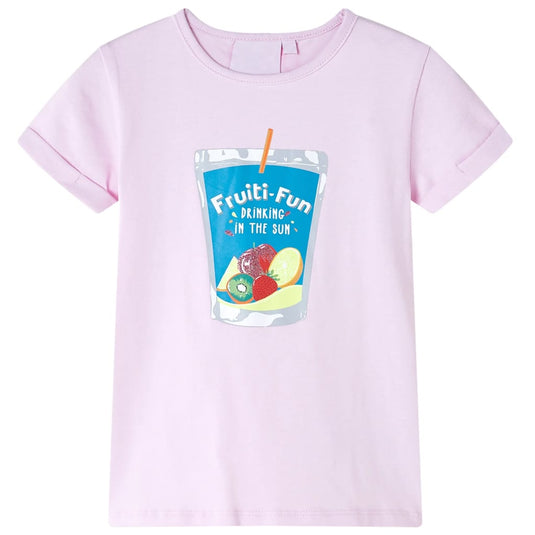 VidaXL Kindershirt 128 zachtroze