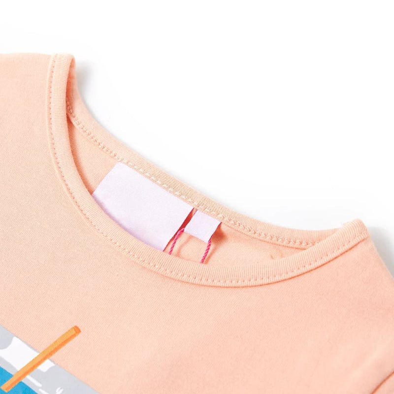 Afbeelding laden in galerijviewer, VidaXL Kindershirt 128 lichtoranje
