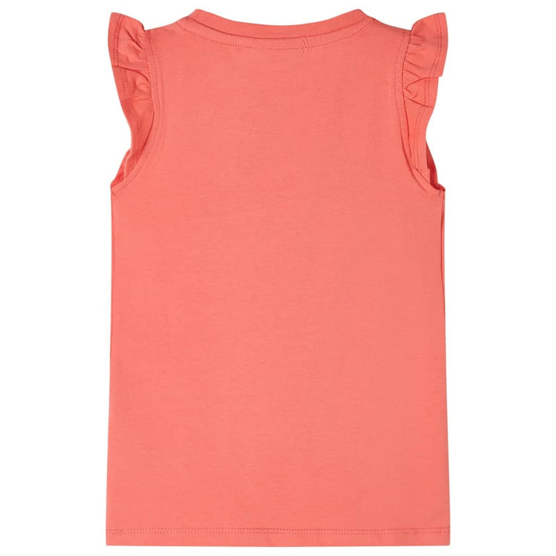 ギャラリービューアに画像をロードする, Vidaxl kindershirt met ruches aan de mouwen 140 koraalkleurig
