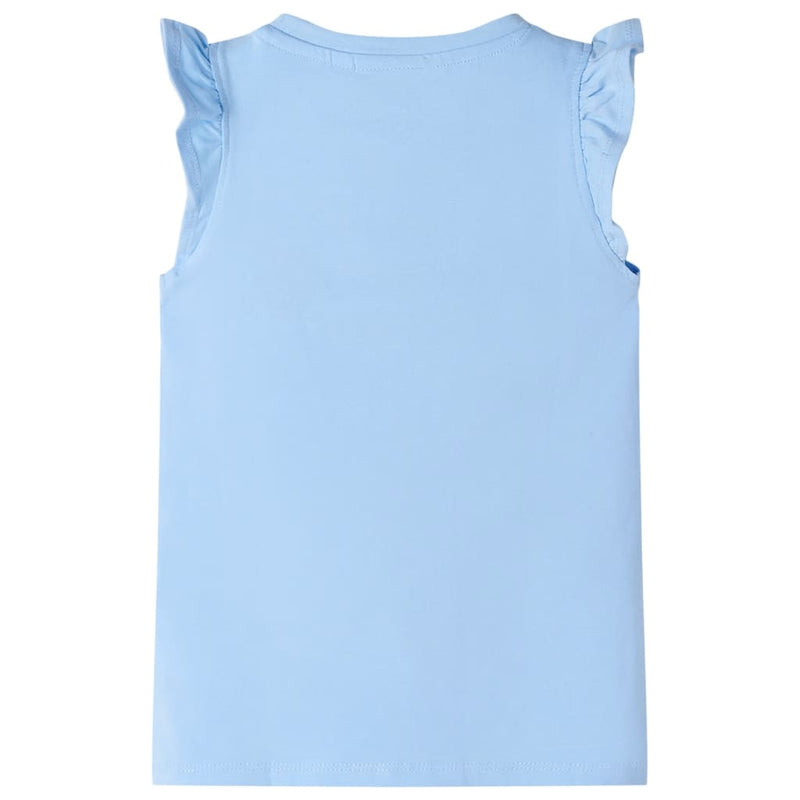 ギャラリービューアに画像をロードする, Vidaxl kindershirt met ruches aan de mouwen 116 lichtblauw
