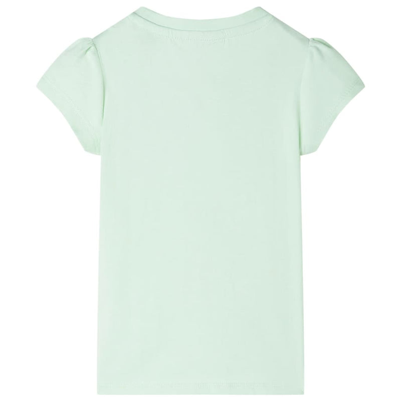 Load image into Gallery viewer, VidaXL Kindershirt met kapmouwen 104 zachtgroen
