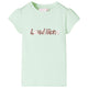 VidaXL Kindershirt met kapmouwen 128 zachtgroen