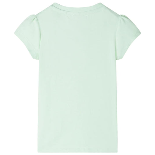 VidaXL Kindershirt met kapmouwen 140 zachtgroen
