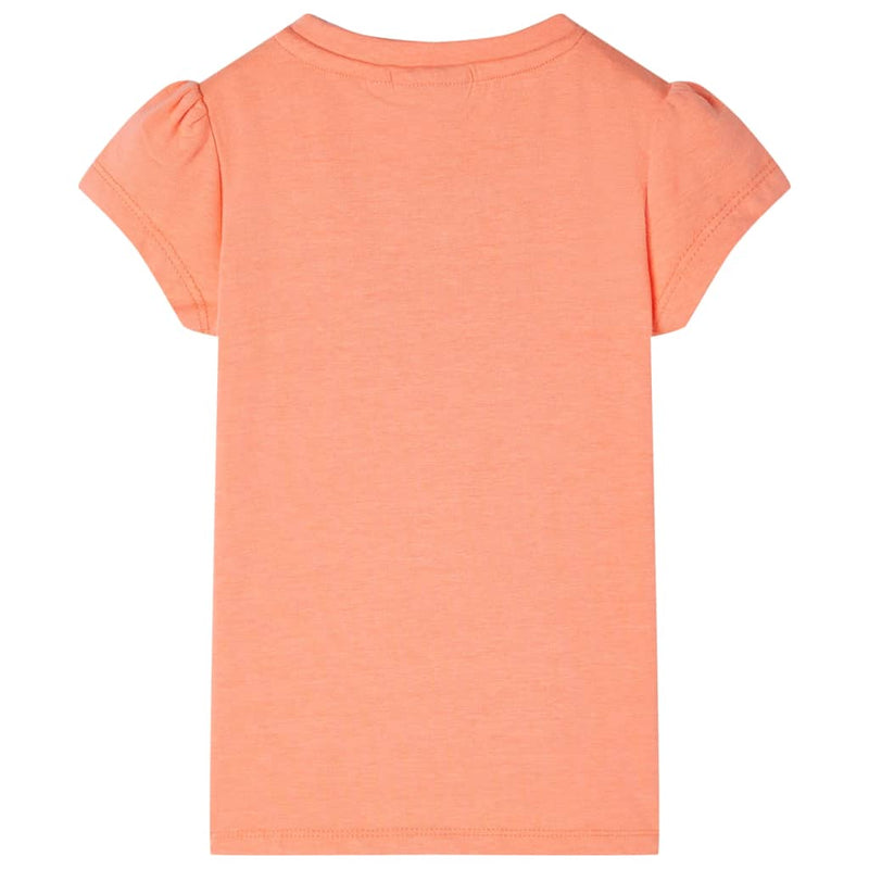 Load image into Gallery viewer, VidaXL Kindershirt met kapmouwen 104 neonoranje
