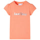 VidaXL Kindershirt met kapmouwen 116 neonoranje