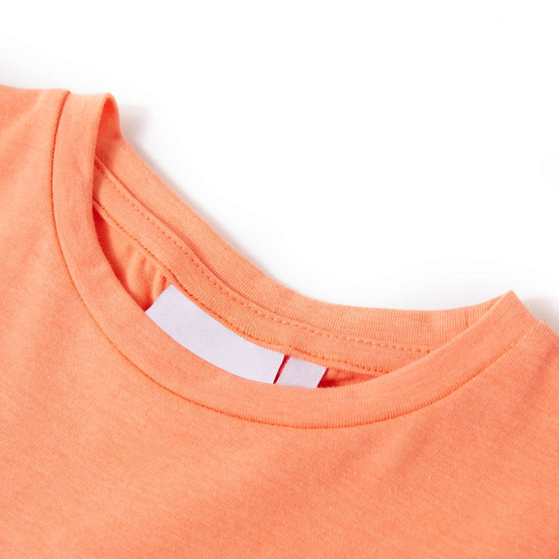 Load image into Gallery viewer, VidaXL Kindershirt met kapmouwen 116 neonoranje
