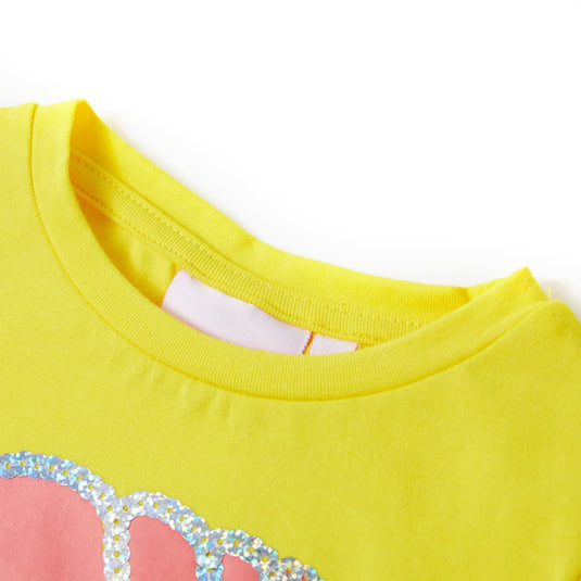 Vidaxl kindershirt 104 geel