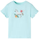 Vidaxl kindershirt met korte mouwen 128 lichtzeeblauw