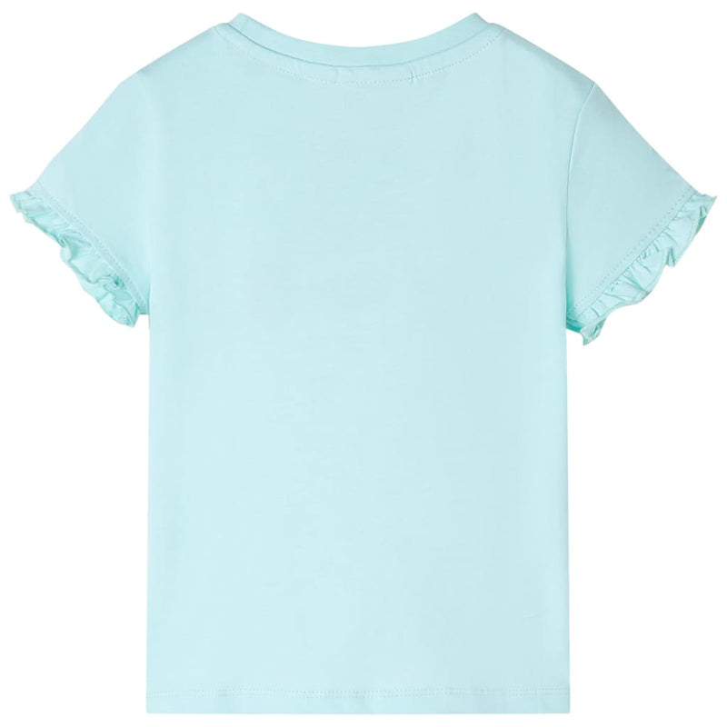 Chargez l'image dans la visionneuse de la galerie, Vidaxl kindershirt met korte mouwen 128 lichtzeeblauw
