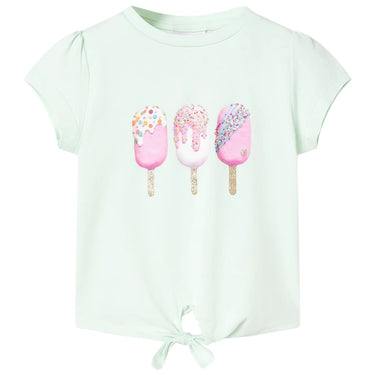 Vidaxl kindershirt 128 lichtmint