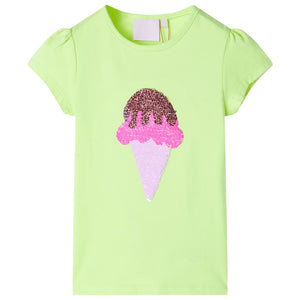 Vidaxl kindershirt 116 neongeel