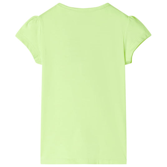 Vidaxl kindershirt 128 neongeel