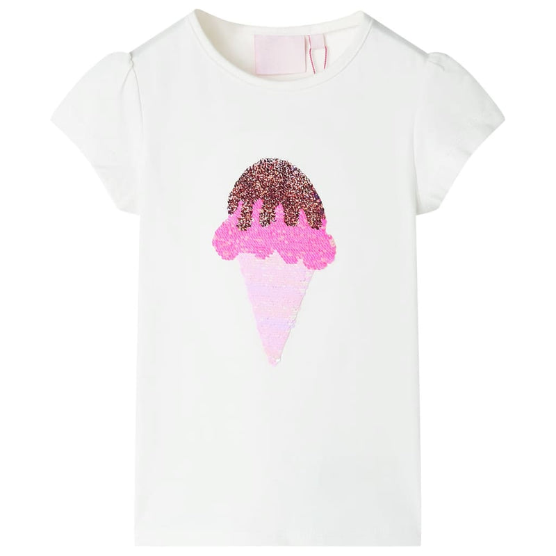 Afbeelding laden in galerijviewer, VidaXL Kindershirt 92 ecru
