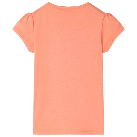 VidaXL Kindershirt 92 neonoranje