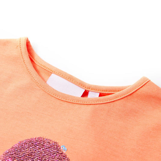 VidaXL Kindershirt 92 neonoranje