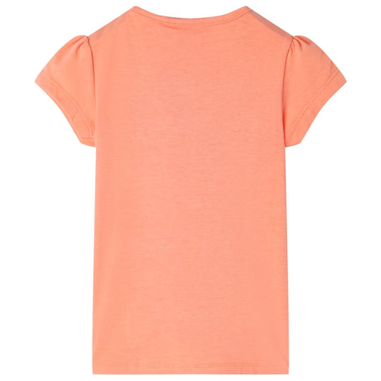 VidaXL Kindershirt 116 neonoranje