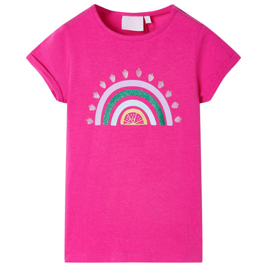 Vidaxl kindershirt 92 donkerroze
