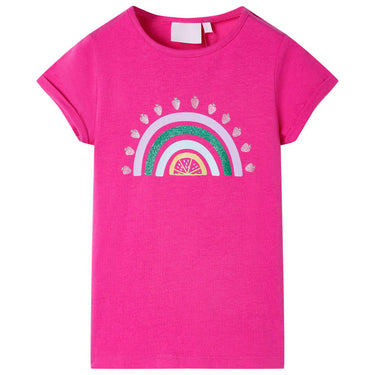 Vidaxl kindershirt 116 donkerroze