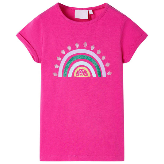 Vidaxl kindershirt 116 donkerroze