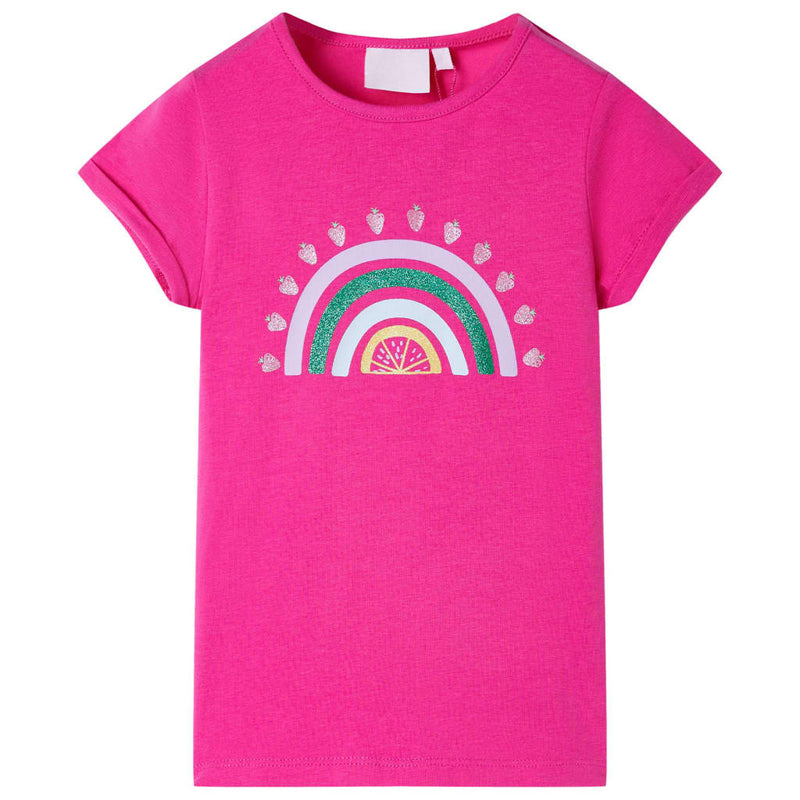 Afbeelding laden in galerijviewer, VidaXL Kindershirt 140 donkerroze

