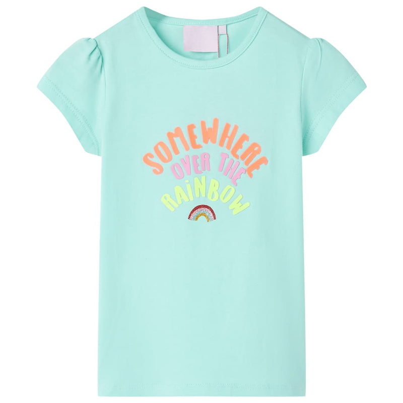 Afbeelding laden in galerijviewer, VidaXL Kindershirt 104 lichtzeeblauw
