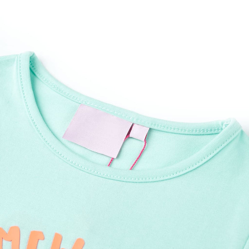 Afbeelding laden in galerijviewer, VidaXL Kindershirt 116 lichtzeeblauw
