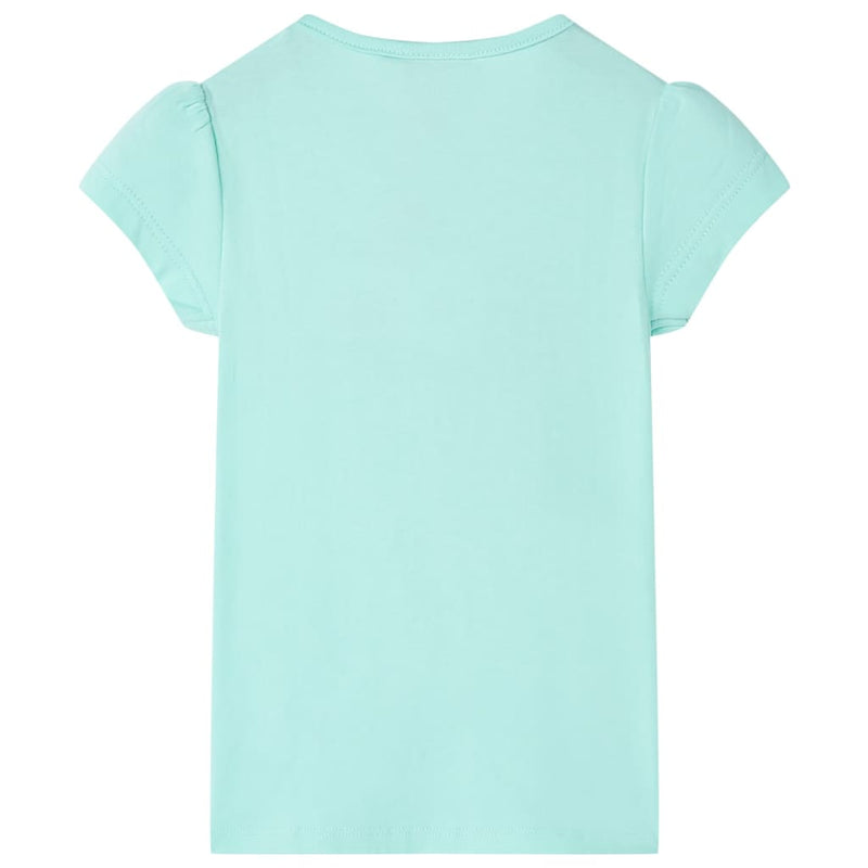 Afbeelding laden in galerijviewer, VidaXL Kindershirt 128 lichtzeeblauw
