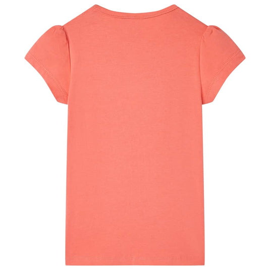 VidaXL Kindershirt 116 koraalkleurig