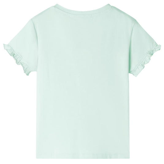 Vidaxl kindershirt 140 lichtmint