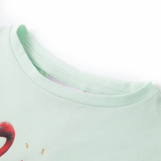 Vidaxl kindershirt 140 lichtmint