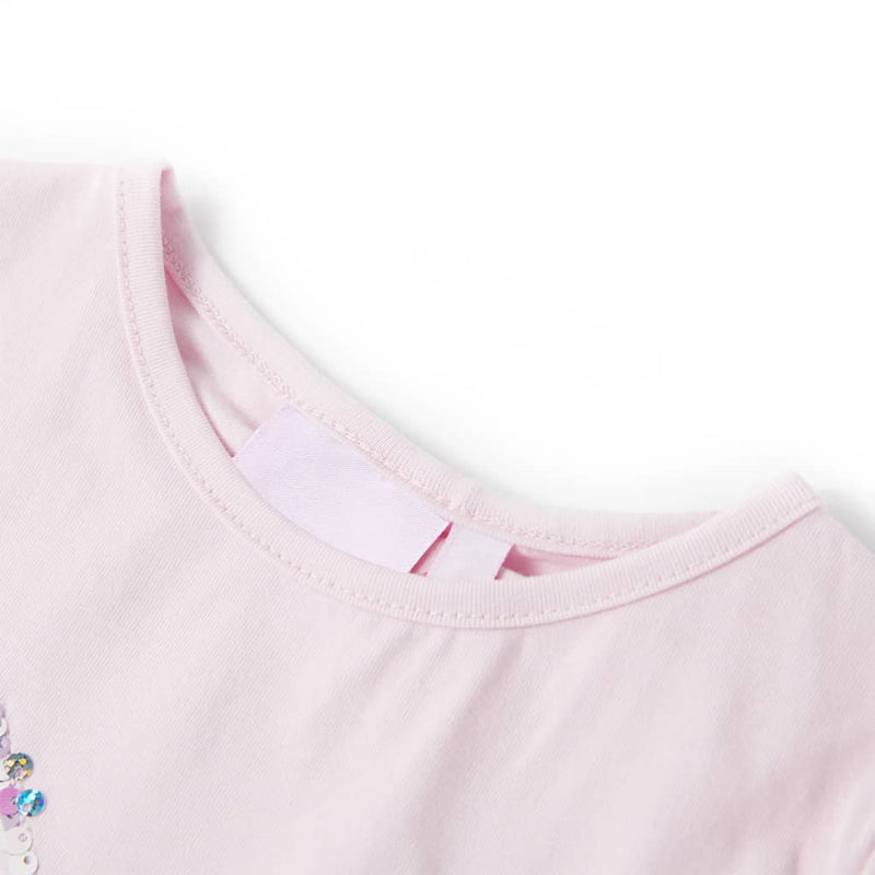 Chargez l'image dans la visionneuse de la galerie, Vidaxl kindershirt met kapmouwen 104 zachtroze
