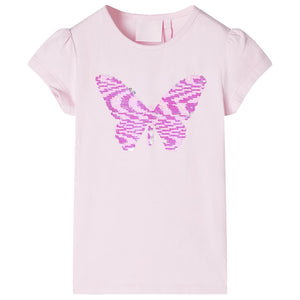 Vidaxl kindershirt met kapmouwen 116 zachtroze