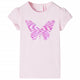 VidaXL Kindershirt met kapmouwen 140 zachtroze