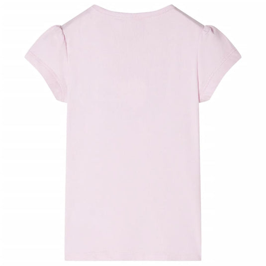 VidaXL Kindershirt met kapmouwen 140 zachtroze