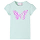 Vidaxl kindershirt met kapmouwen 140 lichtmintkleur
