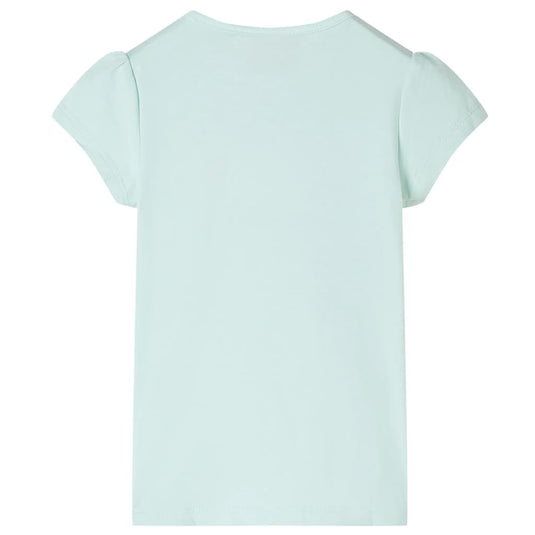 Vidaxl kindershirt met kapmouwen 140 lichtmintkleur