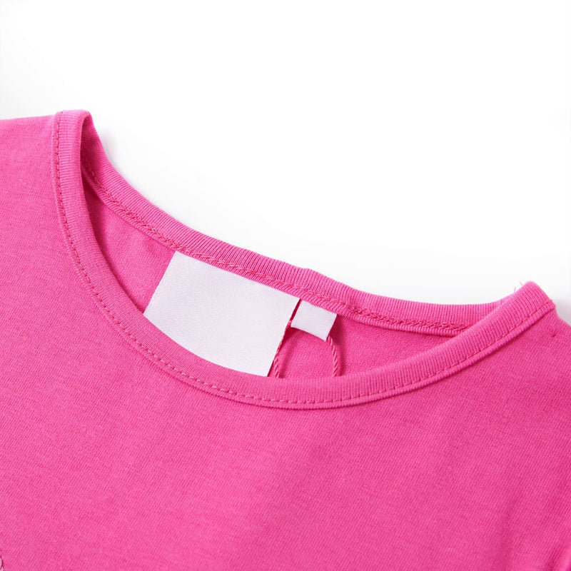 ギャラリービューアに画像をロードする, Vidaxl kindershirt met kapmouwen 140 donkerroze

