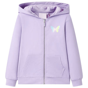 Vidaxl kindervest met capuchon 92 lila
