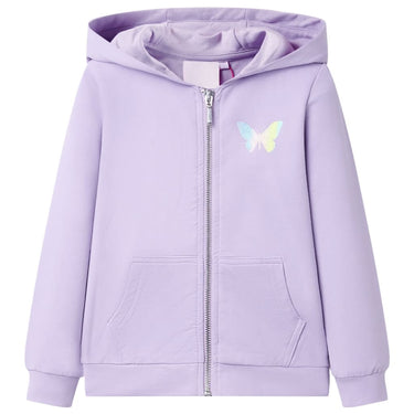 Vidaxl kindervest met capuchon 92 lila