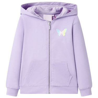 Vidaxl kindervest met capuchon 104 lila