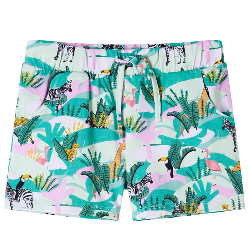 Load image into Gallery viewer, VidaXL Kindershorts met trekkoord 116 lichtmintkleurig
