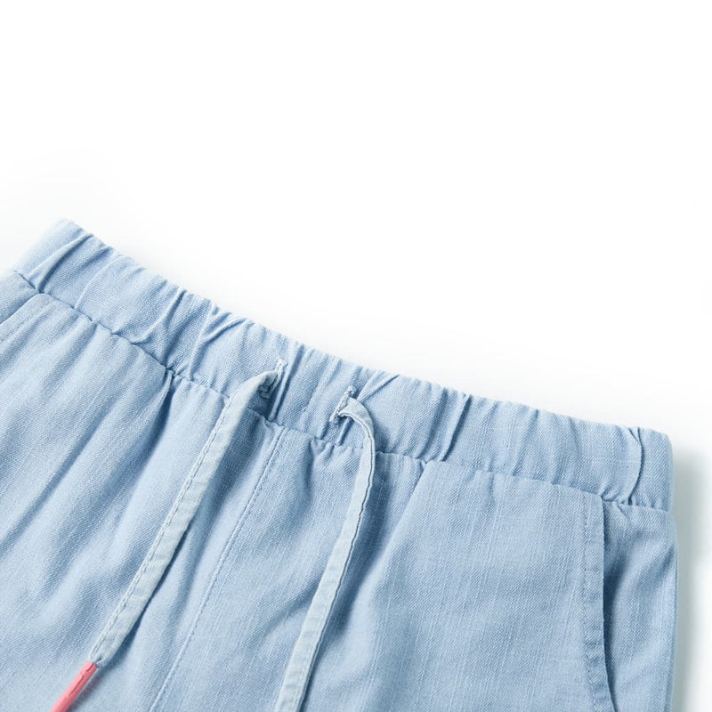 Load image into Gallery viewer, Vidaxl kindershorts 140 zachtdenimblauw
