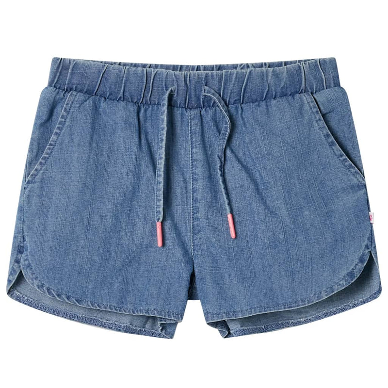 Load image into Gallery viewer, Vidaxl kindershorts 116 denimblauw
