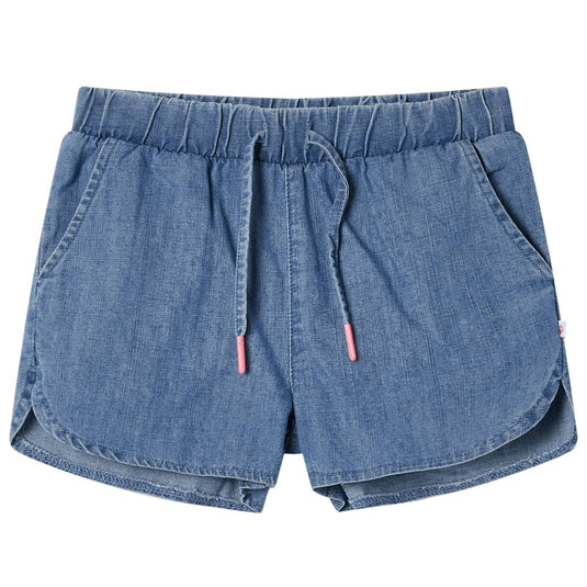 Vidaxl kindershorts 140 denimblauw