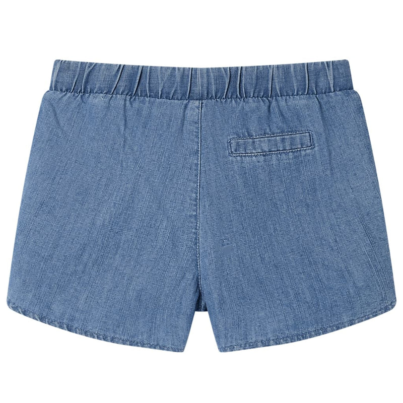 Load image into Gallery viewer, Vidaxl kindershorts 140 denimblauw
