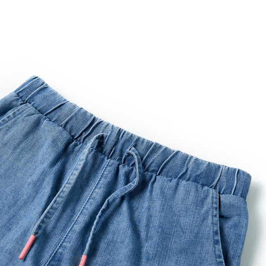 Vidaxl kindershorts 140 denimblauw