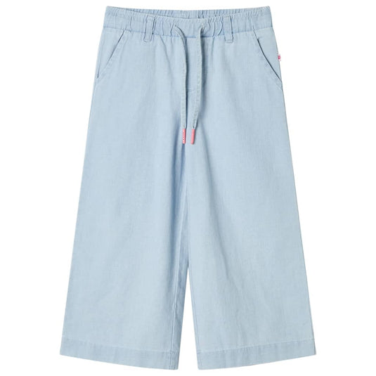 Vidaxl kinderbroek 128 zachtdenimblauw