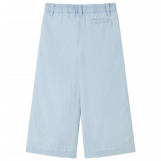 Vidaxl kinderbroek 128 zachtdenimblauw